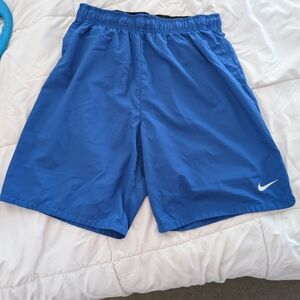 Nike Men’s Royal Blue Athletic Shorts with White Swoosh